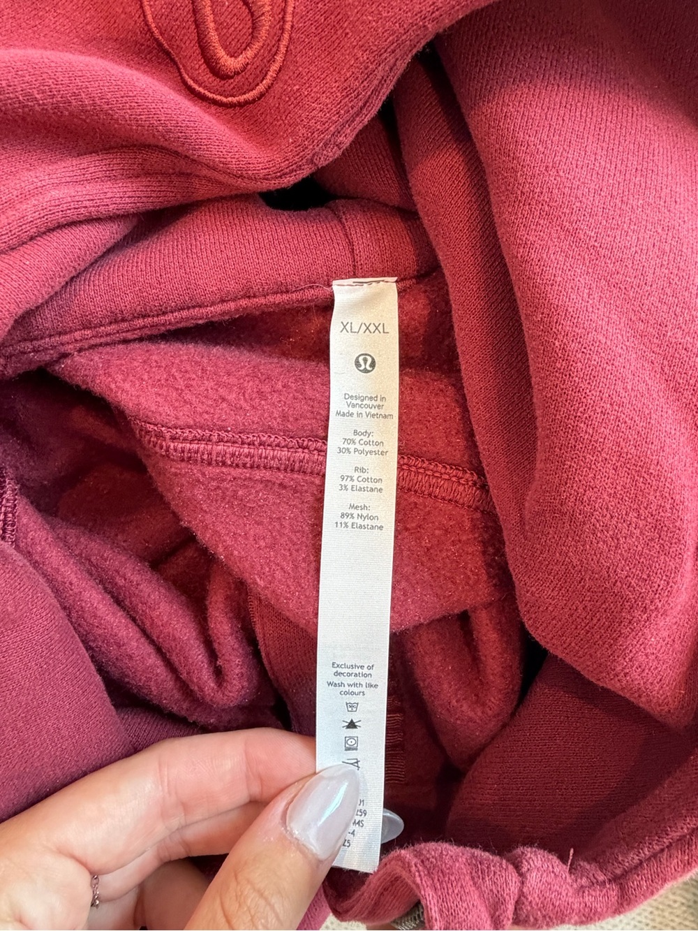 lululemon deep rose pullover hoodie - Picture 6 of 6